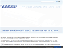 Tablet Screenshot of fleckenstein-machine.com